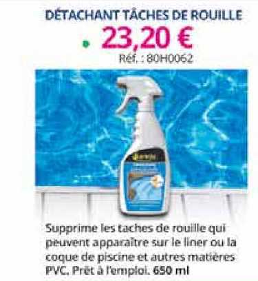 détachant tâches de rouille