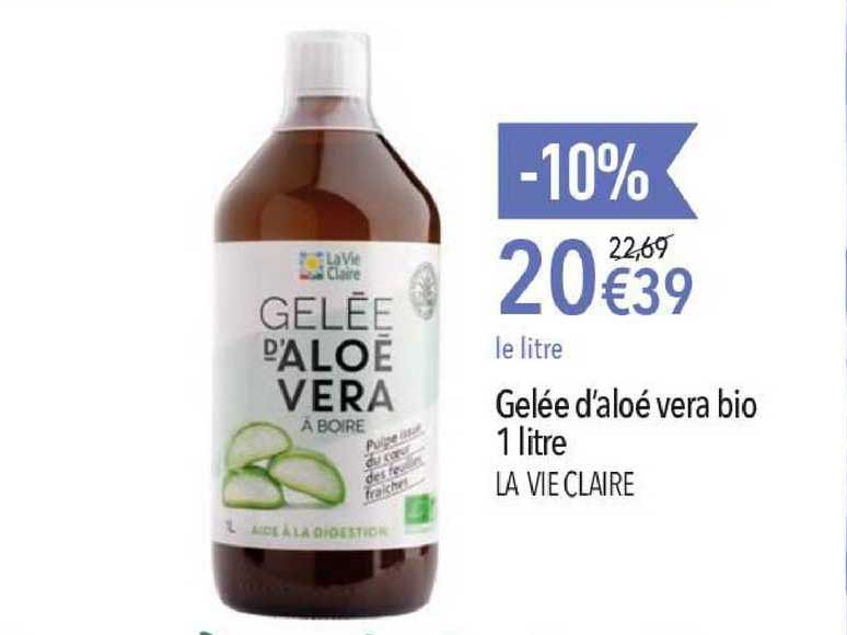 gelée d'aloé véra bio