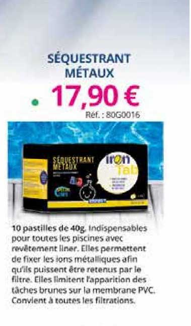 séquestrant métaux