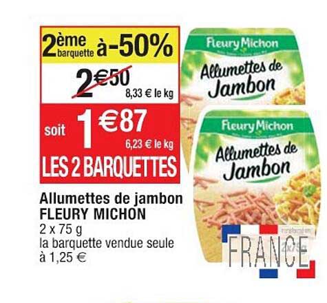 allumettes de jambon fleury michon