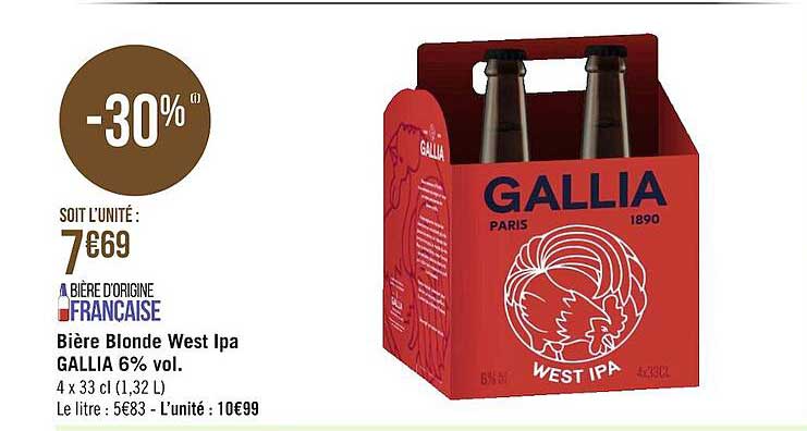 bière blonde west ipa gallia 6% vol