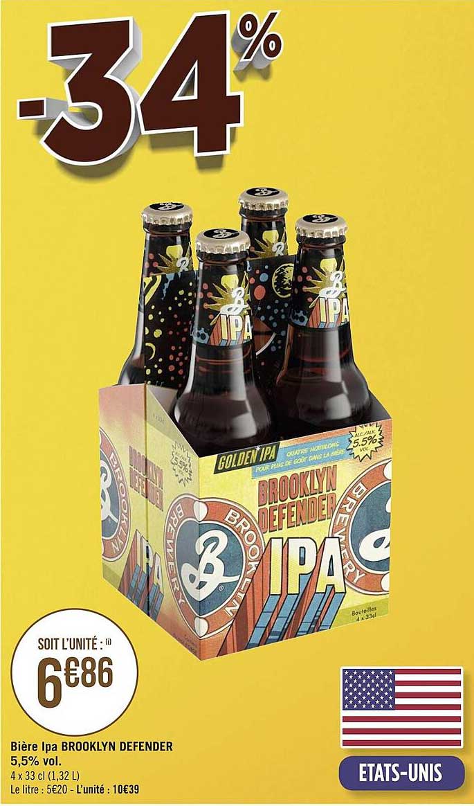 bière ipa brooklyn defender
