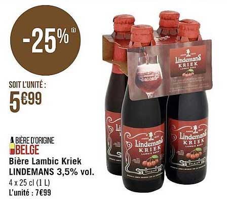 bière lambic kriek lindemans
