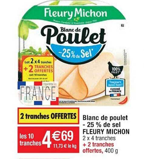 blanc de poulet fleury michon