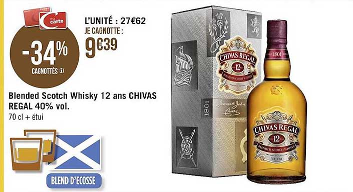 blended scotch whisky 12 ans chivas regal