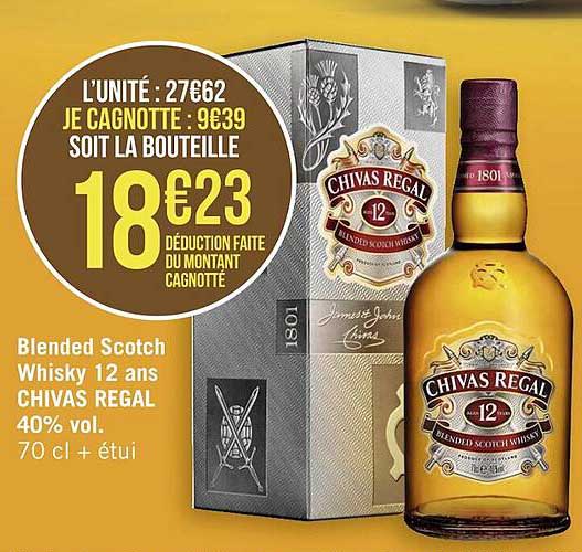 blended scotch whisky 12 ans chivas regal