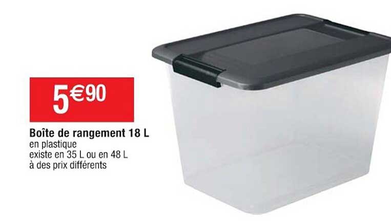 boîte de rangement 18l