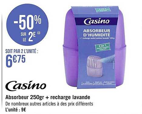 Casino Absorbeur + Recharge Lavande