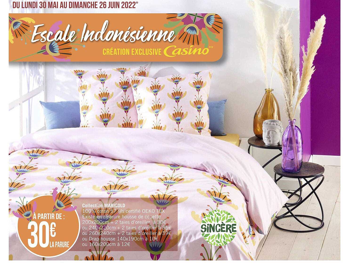 collection marigold sincère