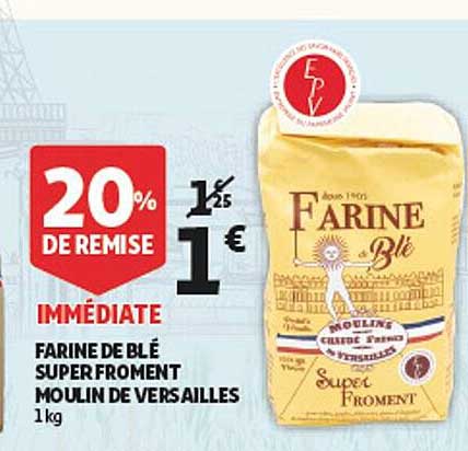 farine de blé super froment moulin de versailles