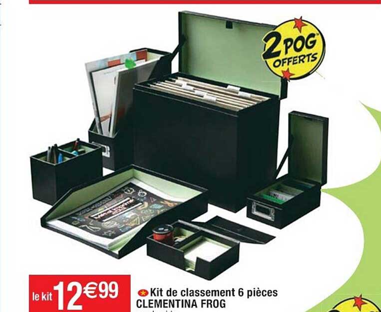 kit de classement 6 pièces clementina frog