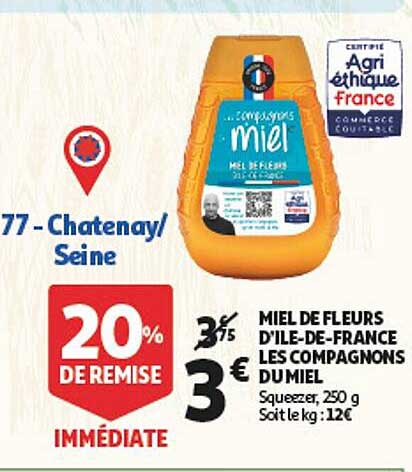 miel de fleurs d'ile-de-france les compagnons du miel
