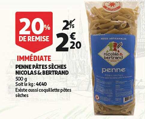 Nicolas&bertrand Penne Pâtes Sèches