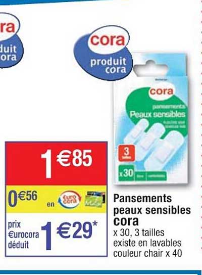 Pansements Peaux Sensibles Cora