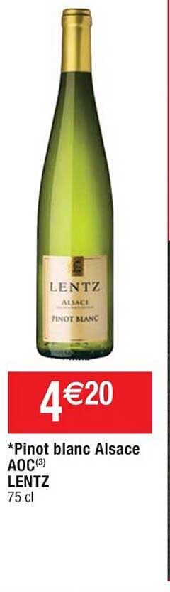 pinot blanc alsace aoc lentz