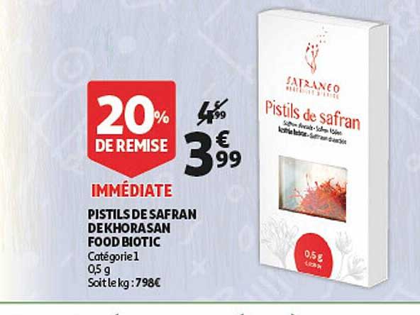 pistils de safran de khorasan food biotic