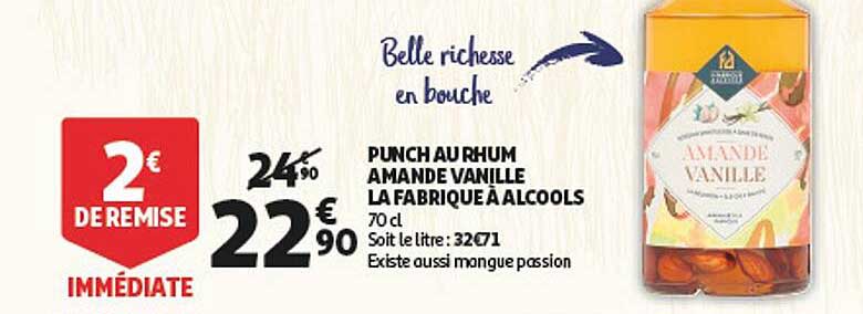Punch Au Rhum Amande Vanille La Fabrique à Alcools
