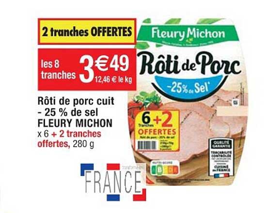 rôti de porc cuit fleury michon