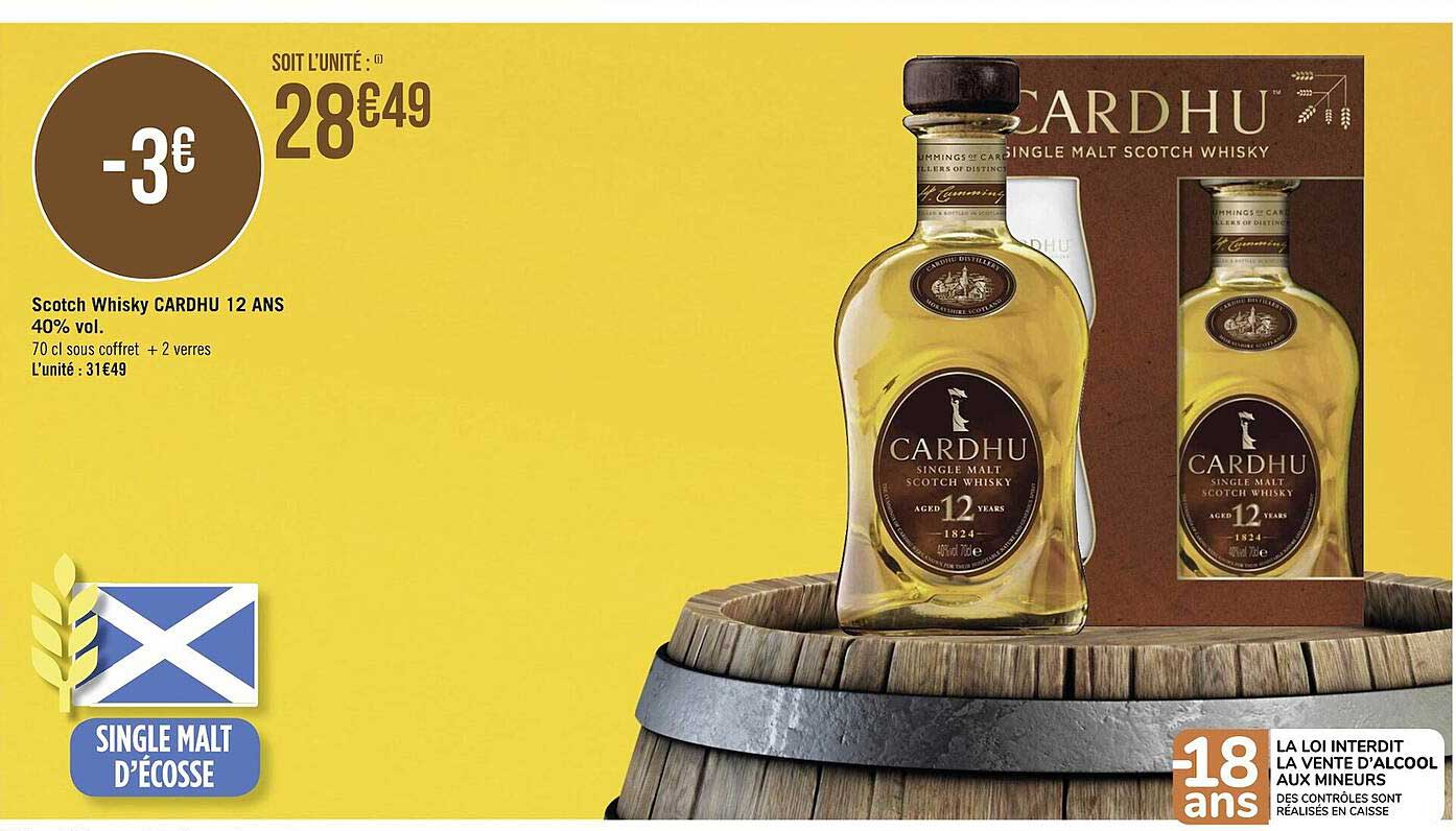 scotch whisky cardhu 12 ans