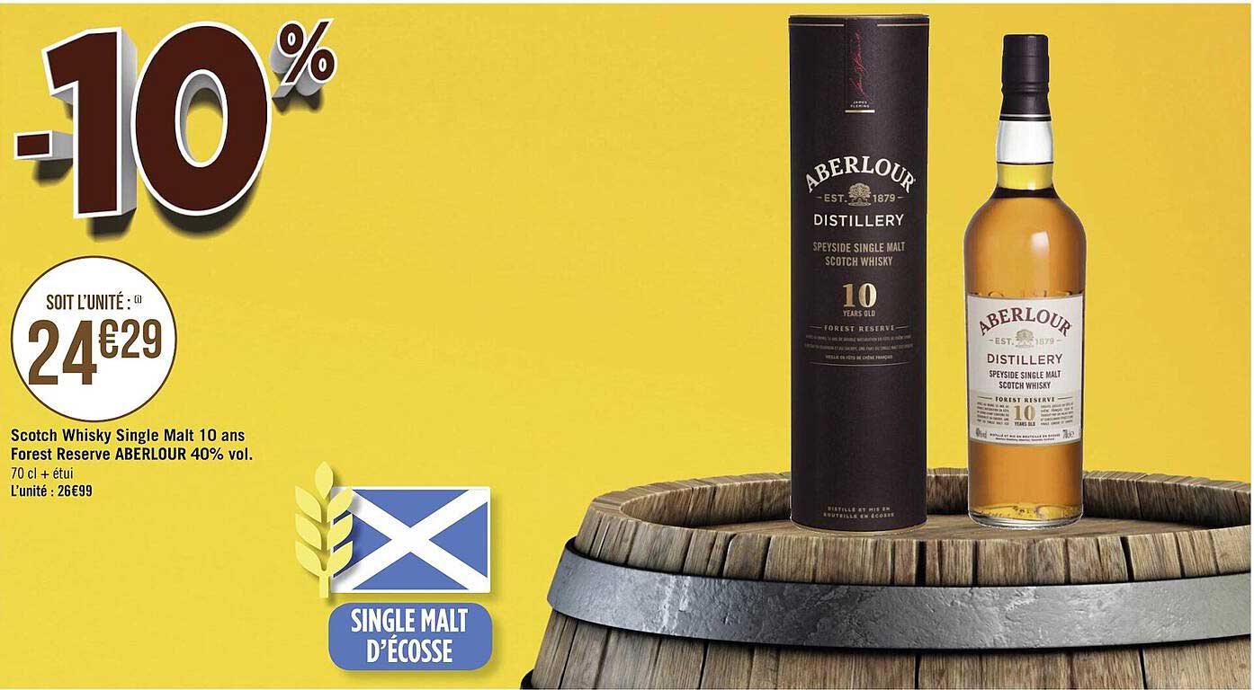 scotch whisky single malt 10 ans forest reserve aberlour