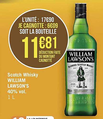 scotch whisky william lawson's