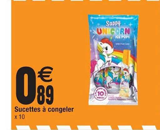 Sucettes à Congeler