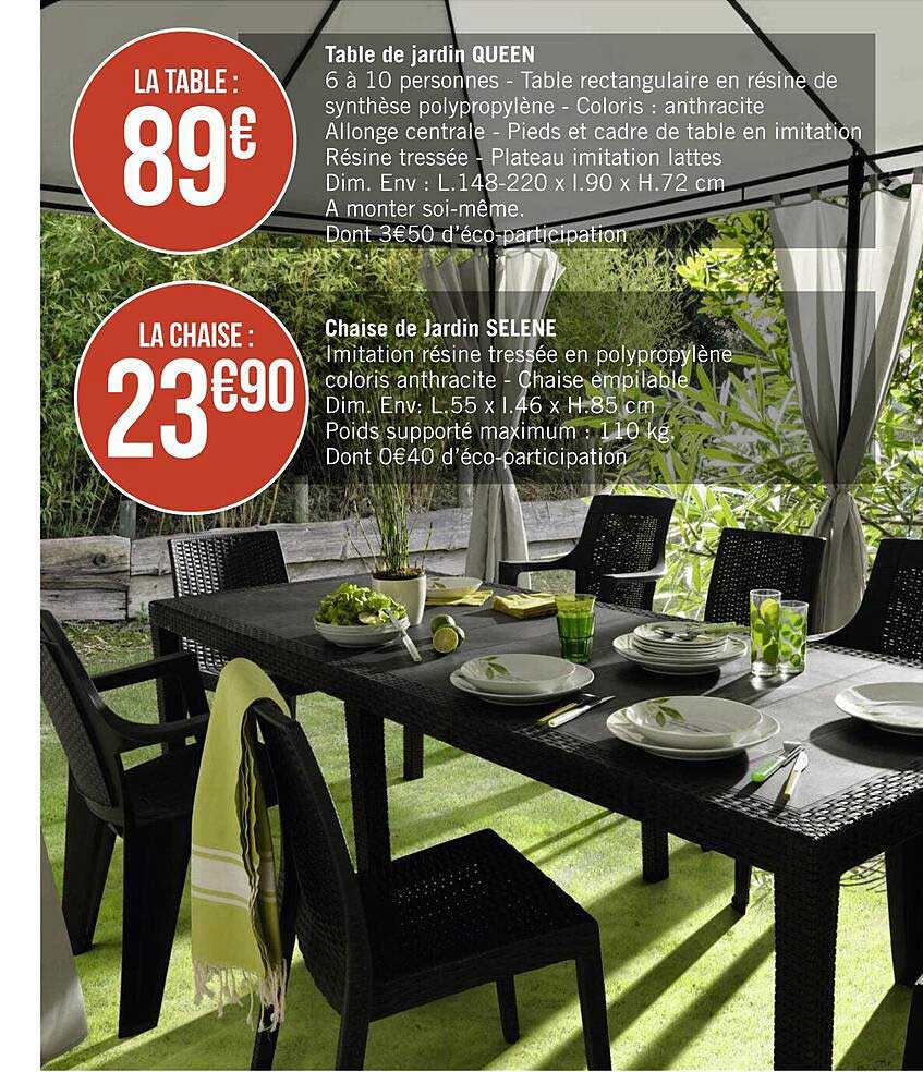 Table De Jardin Queen Ou Chaise De Jardin Selene