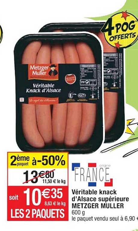 véritable knack d'alsace supérieure metzger müller