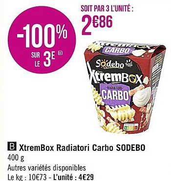 xtrembox radiatori carbo sodebo