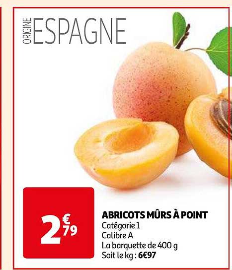 abricots mûrs à point
