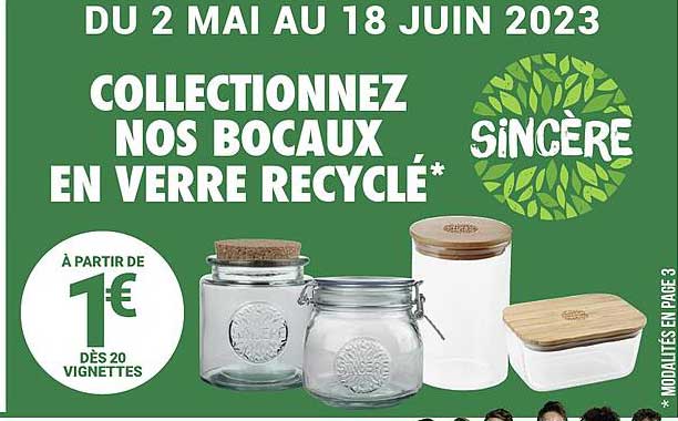 Bocaux En Verre Recyclé Sincère