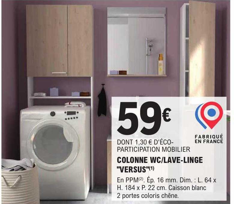 colonne wc-lave-linge "versus"