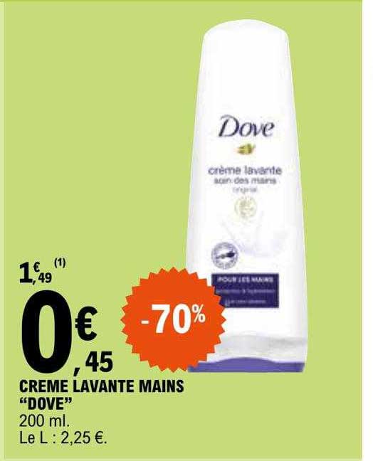 crème lavante mains "dove"