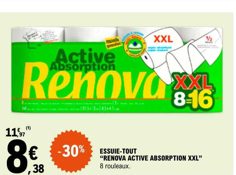 essuie-tout "renova active absorption xxl"