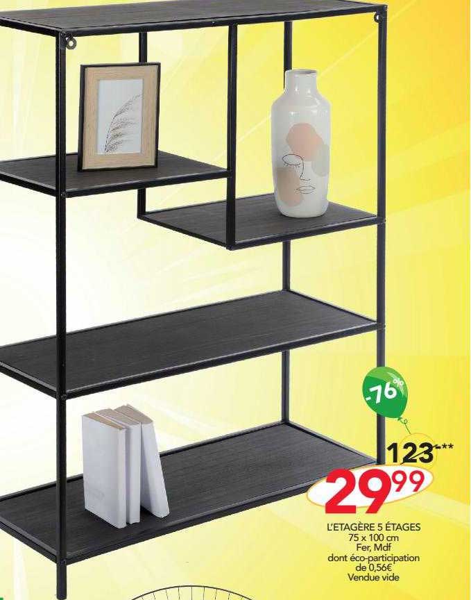 l'étagère 5 étages