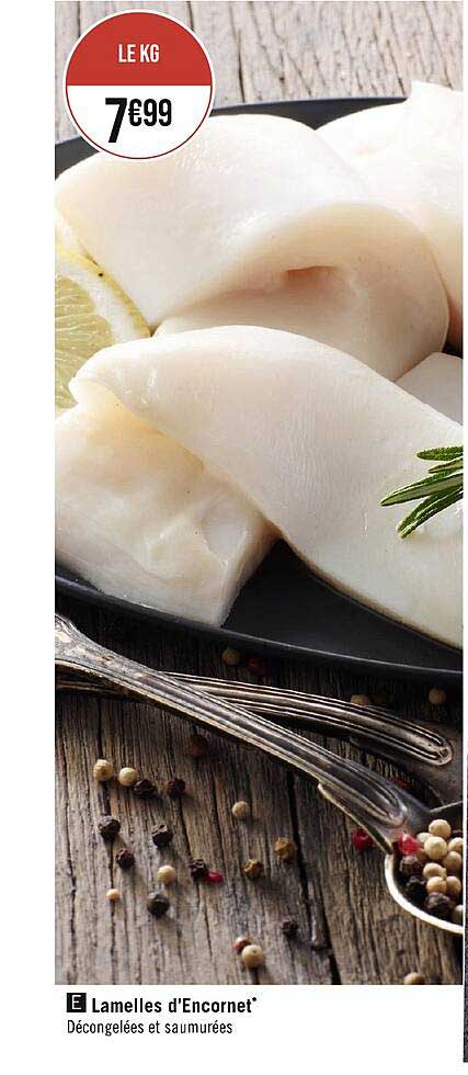 lamelles d'encornet