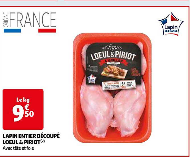 Lapin Entier Découpé Loeul & Piriot