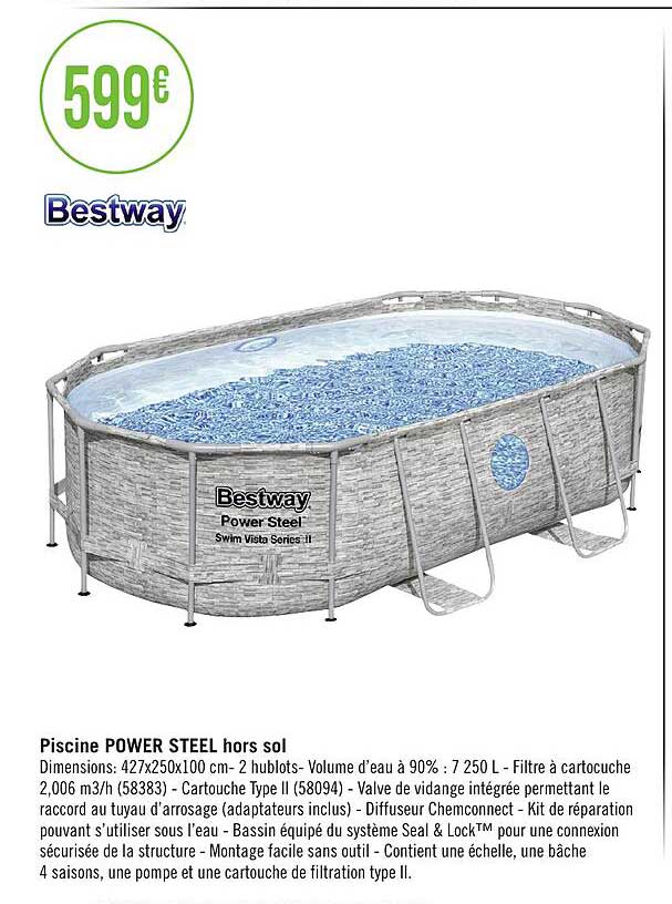 piscine power steel hors sol bestway