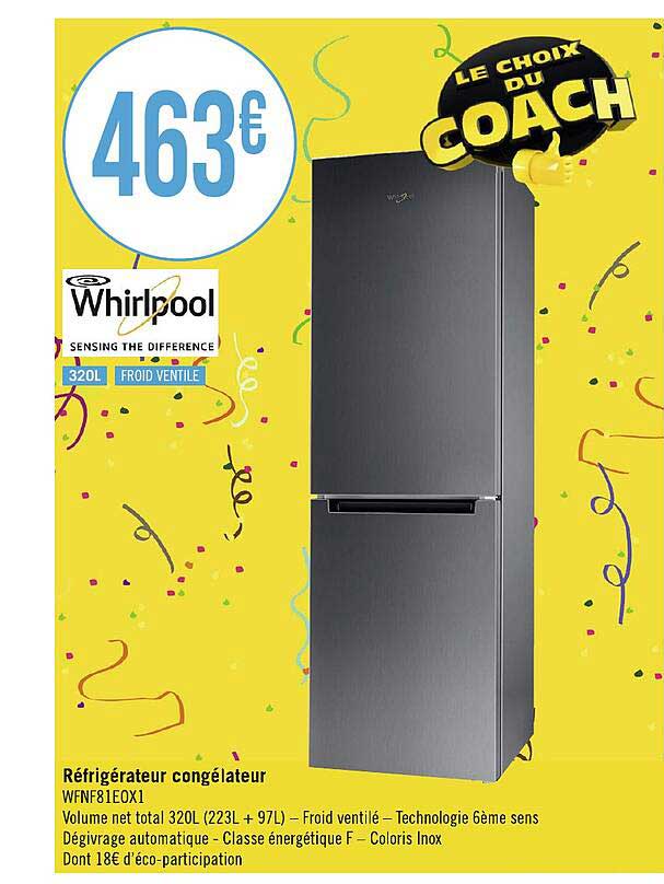 Réfrigérateur Congélateur Whirlpool
