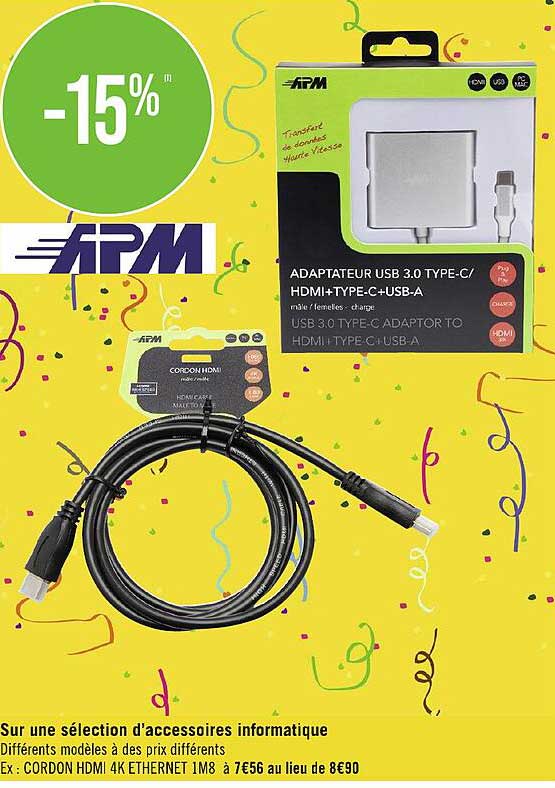 sélection d'accessoires informatique apm