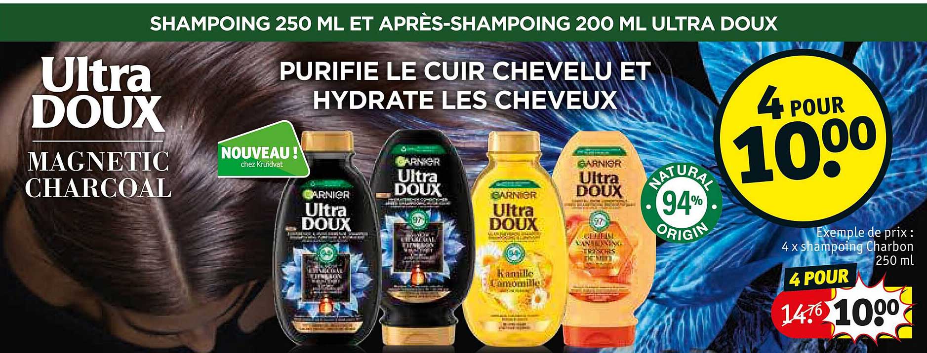 shampoing 250ml et après-shampoing 200ml ultra doux