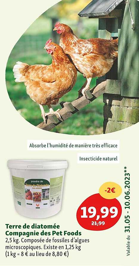 terre de diatomée compagnie des pet foods