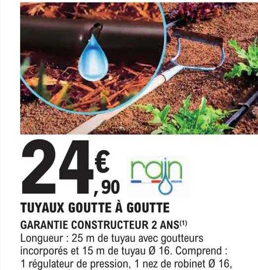 tuyaux goutte à goutte rain