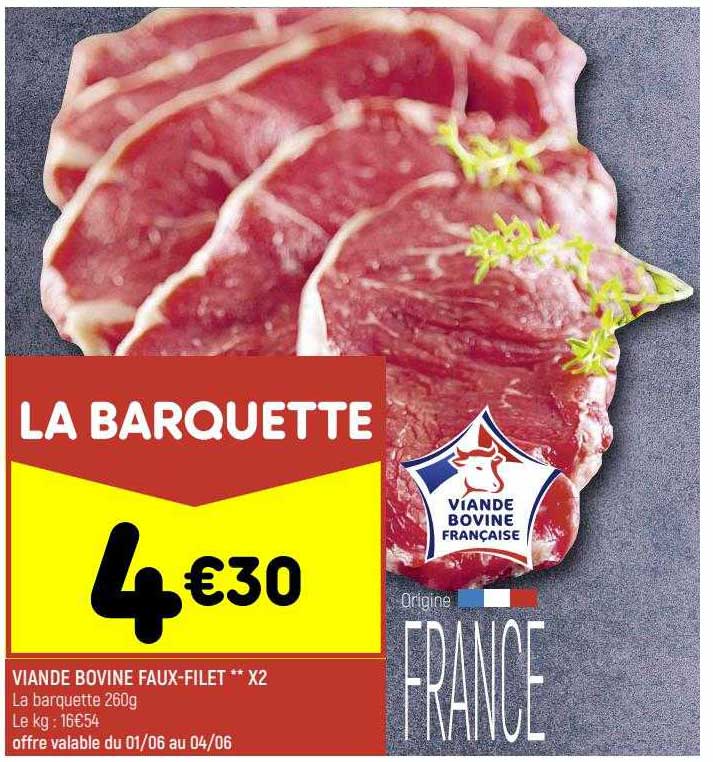 viande bovien faux-filet** x 2