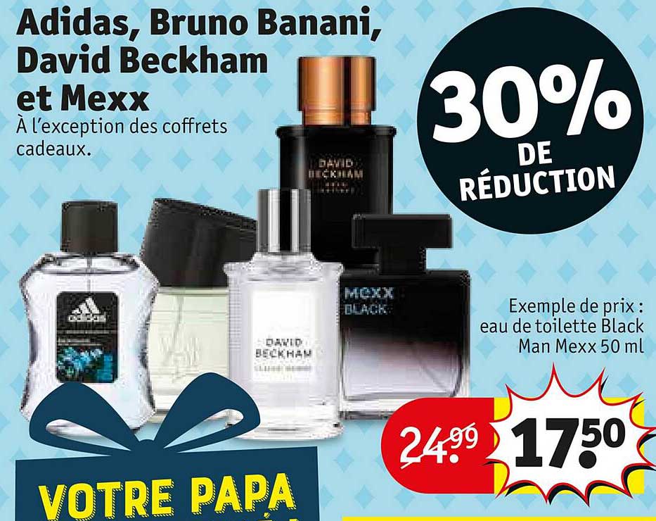 adidas, bruno banani, david beckham et mexx