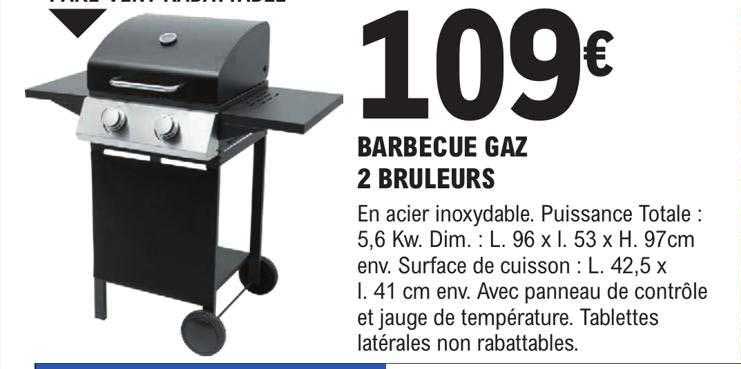 barbecue gaz 2 brûleurs