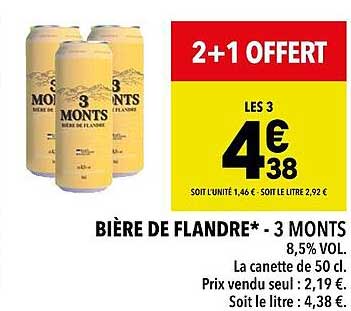 bière de flandre - 3 monts