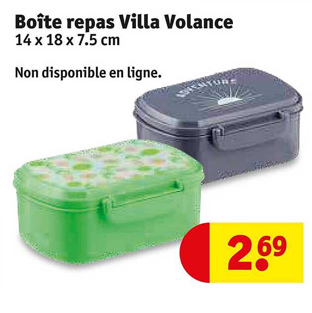 boîte repas villa volance