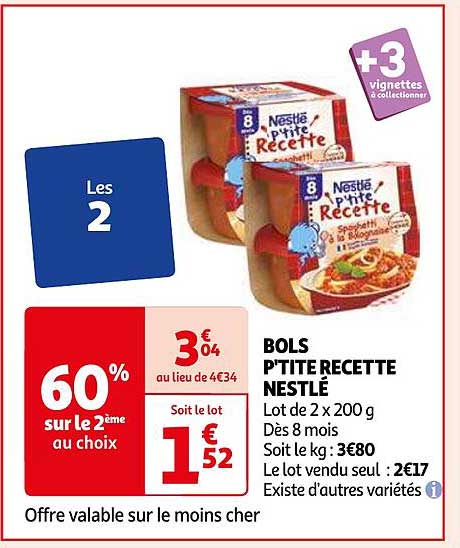 Bols P'tite Recette Nestlé