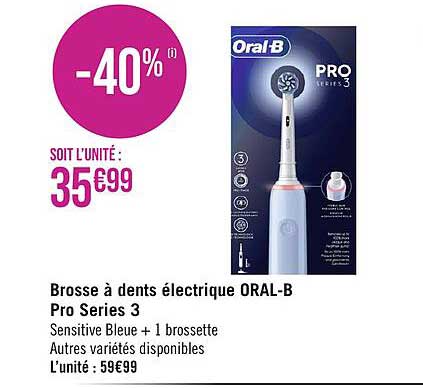 Brosse à Dents électrique Oral-b Pro Séries 3